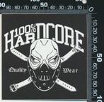 Sticker: Hardcore (89) - 100 Procent Hardcore - Quality Wear, Ophalen of Verzenden, Zo goed als nieuw, Bedrijf of Vereniging