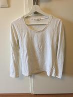 059 Micha wit shirt in maat L, Kleding | Dames, T-shirts, Maat 38/40 (M), Lange mouw, Wit, Zo goed als nieuw