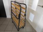logeerbed opklapbaar, Ophalen, 190 cm of minder, Zo goed als nieuw, Metaal