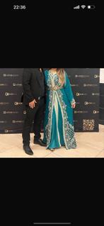 Prachtige Marokkaanse Jurk, Maat 38/40 (M), Blauw, Ophalen of Verzenden, Zo goed als nieuw