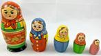 Matroesjka Baboesjka 5-delig handgemaakt hout USSR 14 - 5 cm, Verzamelen, Poppetjes en Figuurtjes, Postbus 64461, Brunssum, Nederland
