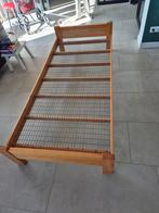 Houten 1-persoonsbed, Gebruikt, 90 cm, Eenpersoons, Bruin