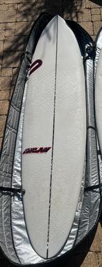 Dylan 4X midlength 6'8 bijna nieuw + Freefall SHREDDER fins, Watersport en Boten, Golfsurfen, Ophalen, Zo goed als nieuw, Overige typen