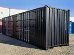 2025 Rhino houses 40ft High Cube zwart Zeecontainer met 2 Zi, Zakelijke goederen, Machines en Bouw | Keten en Containers
