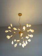 Goudkleurige LED hanglamp - Dimbaar, Ophalen, Zo goed als nieuw, Metaal, 50 tot 75 cm