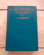 Great Hollanders: Vondel by A.J. Barnouw (1925), Boeken, Gedichten en Poëzie, Ophalen of Verzenden, Gelezen, A.J. Barnouw