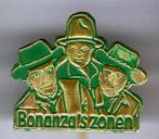 Bonanza zonen groen op koper TV/stripfiguur speldje ( R_066), Verzamelen, Speldjes, Pins en Buttons, Verzenden, Zo goed als nieuw