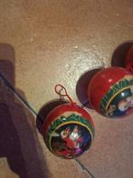 Coca Cola Kerstballen Vintage - 3 Stuks, Overige materialen, Gebruikt, Groen, Ophalen of Verzenden