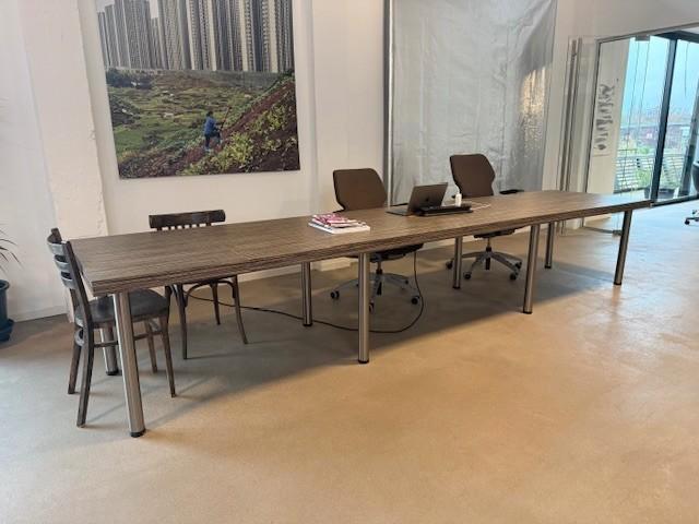 GRATIS Lange tafel (4 meter), Huis en Inrichting, Tafels | Eettafels, Gebruikt, 50 tot 100 cm, 200 cm of meer, Rechthoekig, Ophalen