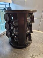 Kruidenrek met glazen potjes, Huis en Inrichting, Keuken | Keukenbenodigdheden, Ophalen of Verzenden, Zo goed als nieuw
