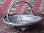 Antieke Lion tin fruitschaal uit Engeland 28 cm. uit 1900., Antiek en Kunst, Ophalen of Verzenden