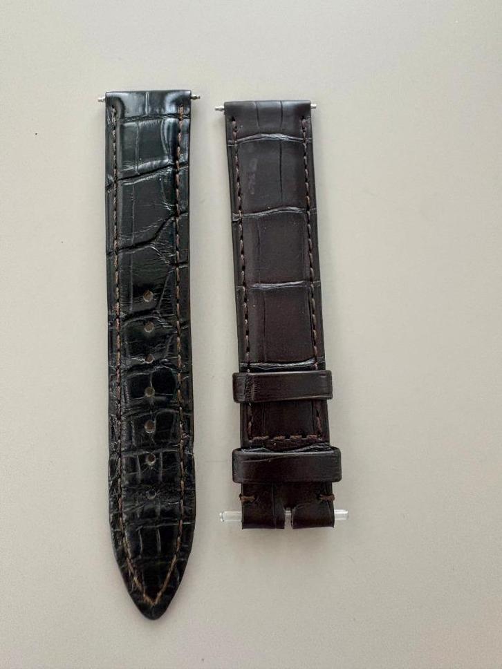 Jaeger Le Coultre Croco leren Horlogeband, Sieraden, Tassen en Uiterlijk, Overige Accessoires, Gebruikt, Ophalen of Verzenden