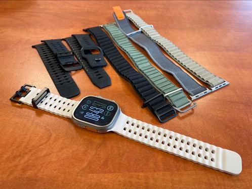 Apple Watch Ultra 2 incl 6 extra bandjes, Sieraden, Tassen en Uiterlijk, Smartwatches, Zo goed als nieuw, iOS, Ophalen of Verzenden