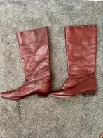 Vintage bordeaux rode laarzen maat 39-40, Ophalen of Verzenden, Zo goed als nieuw, Rood, Hoge laarzen