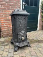 Antieke gietijzeren houtkachel LUX, Ophalen, Gebruikt, Vrijstaand, Hout