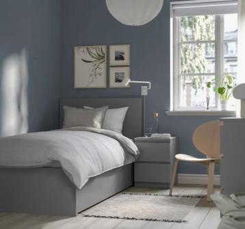 IKEA Malm bedframe, grijs, 90x200 cm nieuw - afbeelding 2