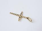 Gouden Kruisje Hanger 14 Karaat Goud, Sieraden, Tassen en Uiterlijk, Kettinghangers, Ophalen of Verzenden, Zo goed als nieuw, Kruis of Symbool