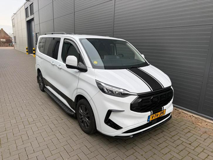Ford Transit Custom 170pk AUT 2024 dubbele cabine full, Auto's, Bestelauto's, Particulier, Te koop, 360° camera, ABS, Achteruitrijcamera