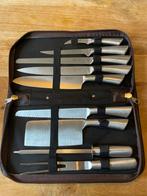 Messenset Compleet RVS, Huis en Inrichting, Ophalen, Zo goed als nieuw, Rvs of Chroom, Bestekset