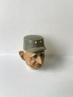 Plastic hoofd Charles de Gaulle. Vintage speelgoed.   Hoogte, Antiek en Kunst, Ophalen of Verzenden