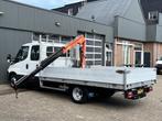 Iveco Daily 35C17 3.0 410 Automaat Palfinger Laadkraan Airco, Auto's, Bestelauto's, Automaat, Euro 5, Gebruikt, Zwart