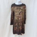 Gave jurk, bruintinten. mt 40. Merk Viccio, Kleding | Dames, Maat 38/40 (M), Bruin, ., Ophalen of Verzenden