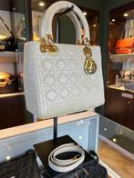 Lady Dior Bag Medium, beige met strap, Ophalen, Zo goed als nieuw, Beige, Handtas