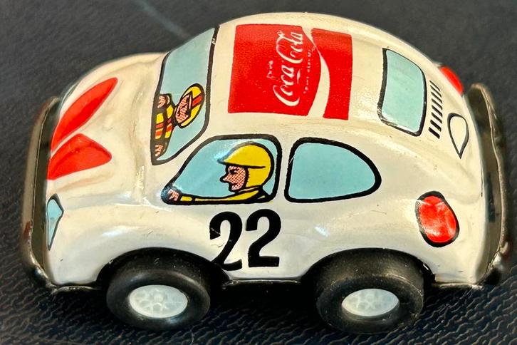 Coca cola beetle, VW, Japan, pullback, 4 cm, Hobby en Vrije tijd, Modelauto's | 1:87, Zo goed als nieuw, Auto, Overige merken