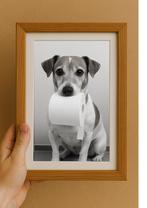 Jouw hond als kunstwerk zonder fotolijst, Verzenden, Zo goed als nieuw, Minder dan 50 cm