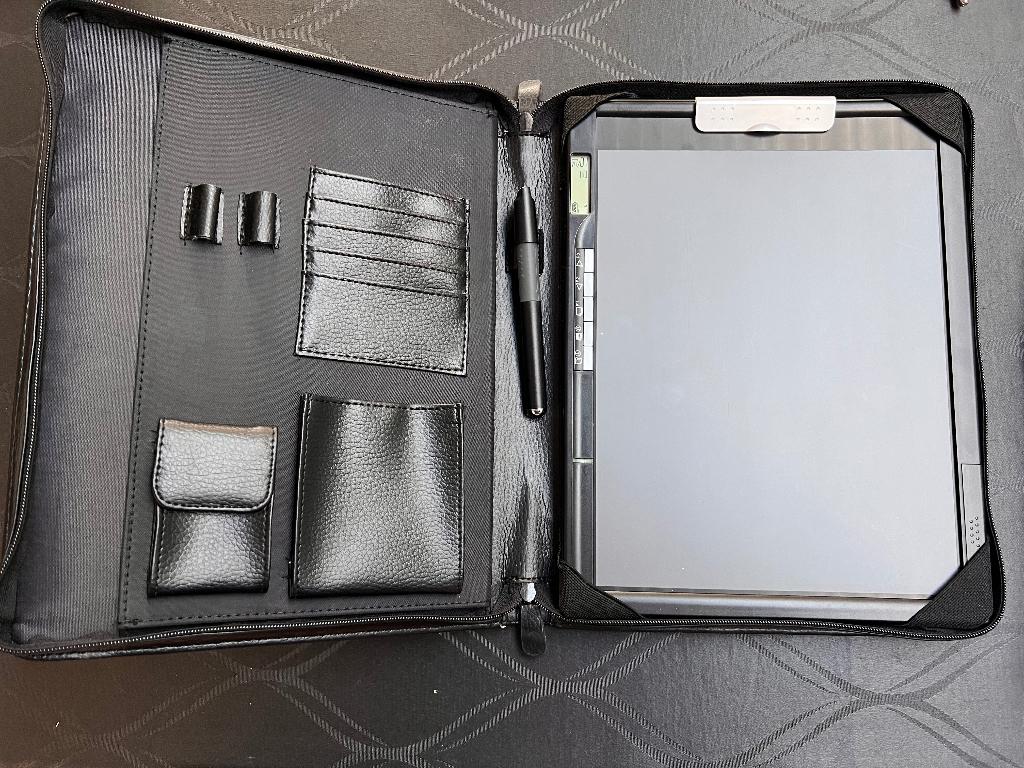 Oude Acecad DigiMemo Digital Writing Pad inc. leren map, Ophalen of Verzenden, Gebruikt, Bedraad, Overige merken