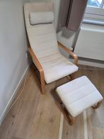 Ikea Relax Stoel met Hocker, Huis en Inrichting, Fauteuils, Ophalen, Hout, Gebruikt, 50 tot 75 cm