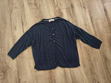 Prachtig donkerblauw vest met knopen van Ottod'Ame, maat 40. beschikbaar voor biedingen