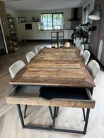 Riviera Maison Shelter Island eettafel 200x90cm, Huis en Inrichting, Tafels | Eettafels, Ophalen, 200 cm of meer, Industriueel