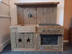 Speelkeuken en kinderbureau Jorg steigerhout, Ophalen, Gebruikt, Hout, Speelkeuken