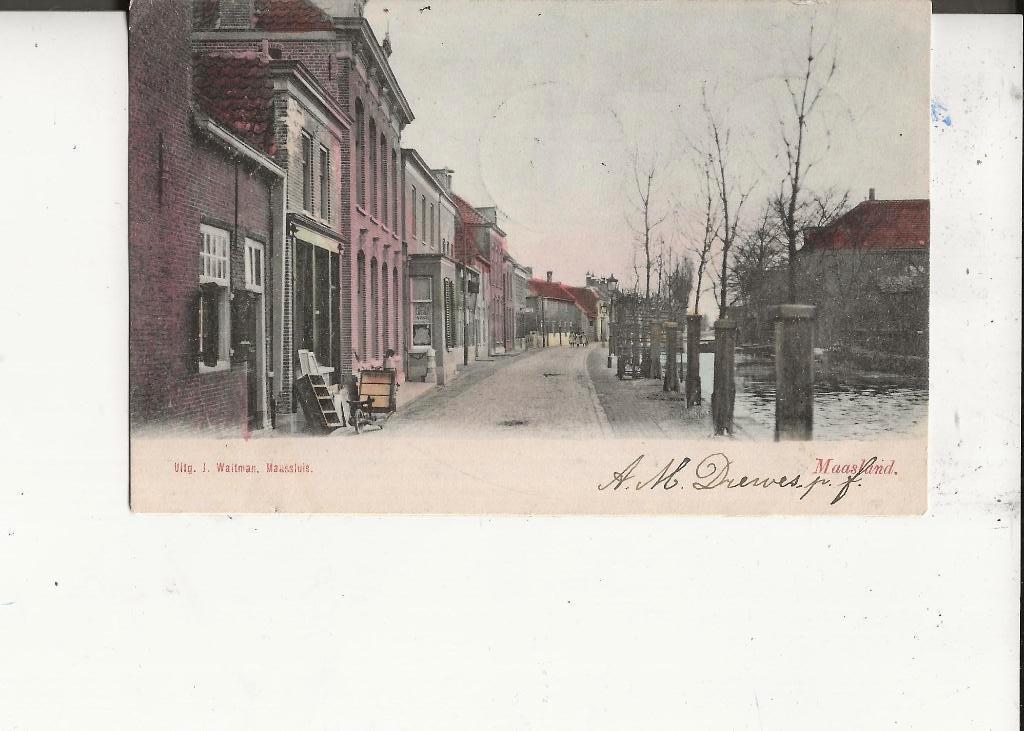 Maasland Dorpsgezicht GR Maasland en GR Schipluiden 23-9-04, Ophalen of Verzenden, Voor 1920, Gelopen, Zuid-Holland