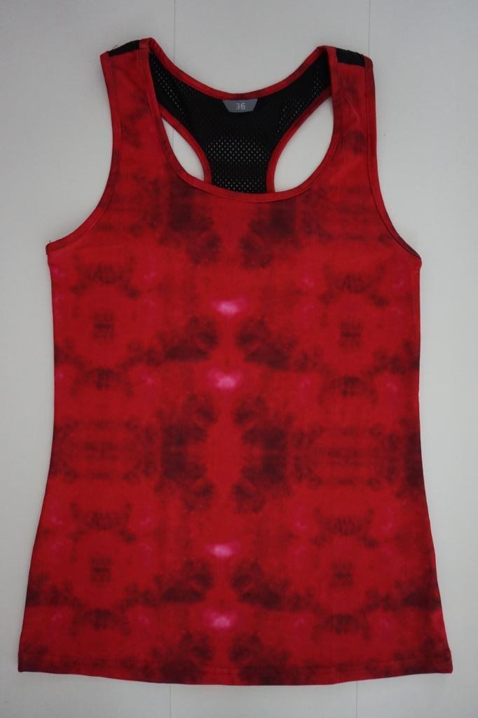 Haltertop sporttop t-shirt top rood roze maat 36 Zeeman, Kleding | Dames, Sportkleding, Zo goed als nieuw, Fitness of Aerobics