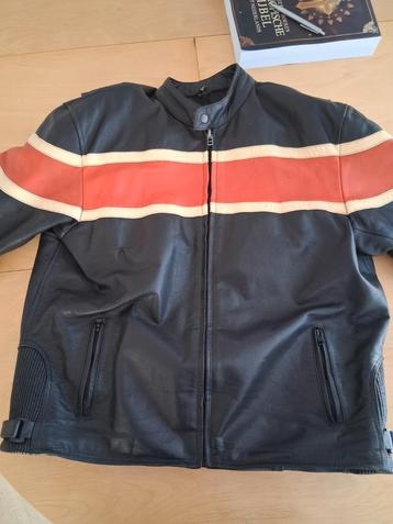 Zware kwaliteit leren jas xxl 2xl bescherming harley style beschikbaar voor biedingen