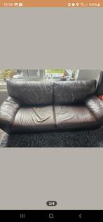 2 leren IKEA banken set, Ophalen, Gebruikt, Driepersoons, 150 tot 200 cm