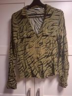 Groene blouse met print - Distrikt Nørrebro - Maat S, Kleding | Dames, Distrikt Nørrebro, Ophalen of Verzenden, Zo goed als nieuw