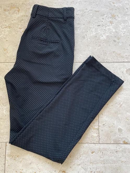 Penn&Ink: z.g.a.n. blauwe broek met printje maat 36, Kleding | Dames, Broeken en Pantalons, Zo goed als nieuw, Maat 36 (S), Blauw