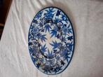 ovaal delfsblauw bord, Antiek en Kunst, Ophalen