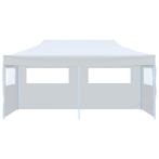 Partytent pop-up met zijwanden 3x6 m staal wit, Tuin en Terras, Partytenten, Partytent, Minder dan 4 meter, Nieuw, 2 meter of meer