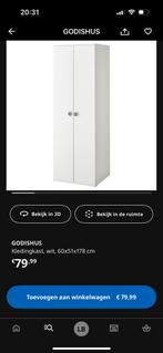 GRATIS - Ikea Godishus kledingkast wit, Huis en Inrichting, Ophalen, Gebruikt, 25 tot 50 cm