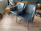 2 stevige eettafelstoelen zwart, Huis en Inrichting, Stoelen, Ophalen, Gebruikt, Zwart, Twee