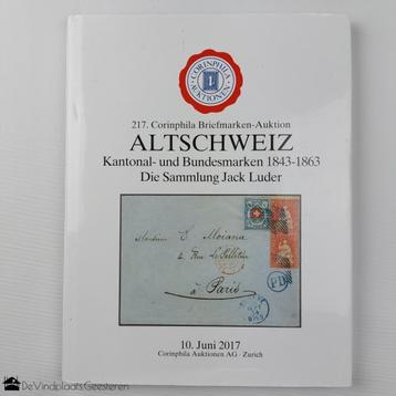Veilingcatalogus postzegels Altschweiz 1843-1863 beschikbaar voor biedingen