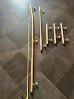 Houten trapleuningen - Diverse lengtes, Ophalen, Gebruikt, Overige materialen, Overige typen