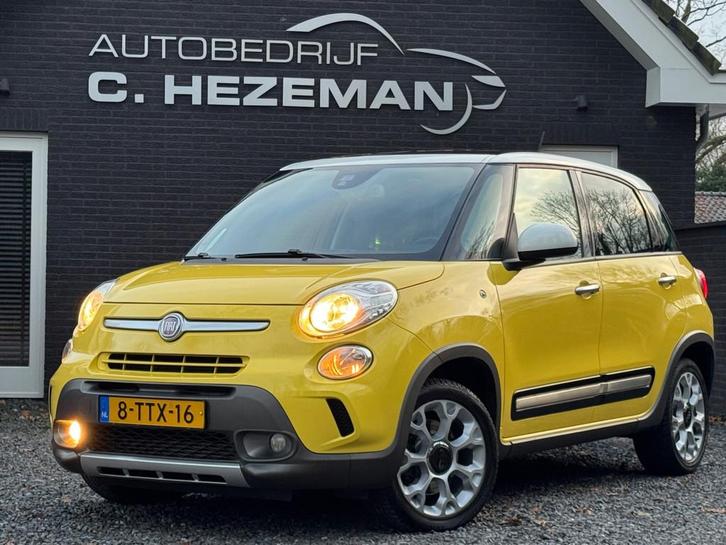 Fiat 500 L 1.4-T-Jet Trekking Navi Leder Panoramadak Cruise, Auto's, Fiat, Bedrijf, Te koop, 500L Trekking, ABS, Achteruitrijcamera