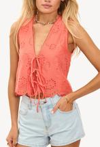 Koraal top, Kleding | Dames, Ophalen of Verzenden, Nieuw, Overige kleuren, Zonder mouw