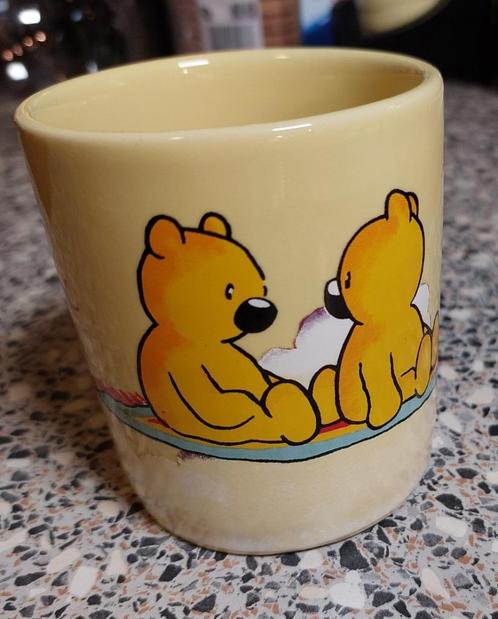 Beker mok kop Leendert Jan Vis Beren You are magic met oor, Huis en Inrichting, Keuken | Servies, Zo goed als nieuw, Kop(pen) en/of Schotel(s)