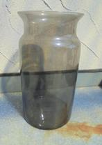 VAAS GLAS MELKBUS SMOKEY 29 CM DIA 16 CM NIEUW, Huis en Inrichting, Woonaccessoires | Vazen, Floran, Overige kleuren, -, -